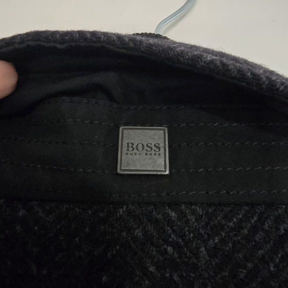 Boss Hugo Boss Charcoal Grey 100% Virgin Wool Coat Neutral - Picture 10 of 15